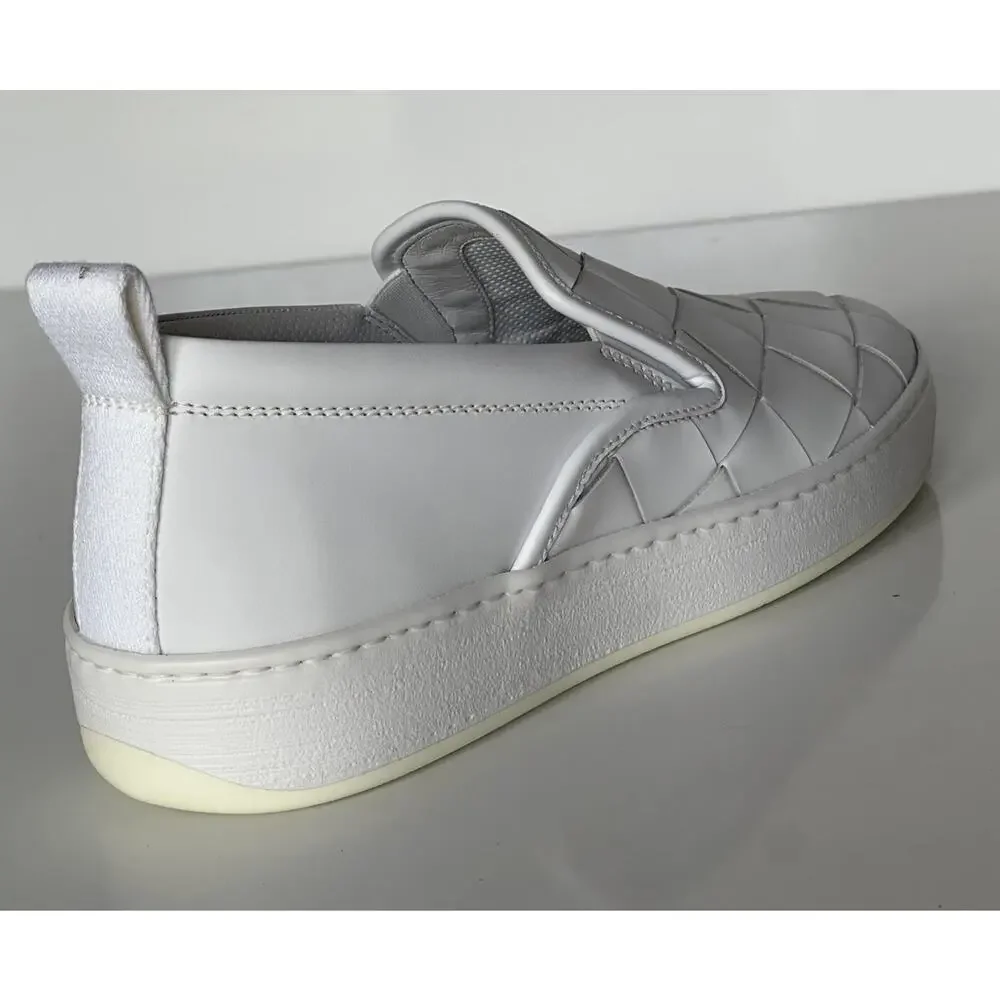 Bottega Veneta Rubber Sole Calf Leather Optic White Shoes 7 US 578303 9122 NIB
